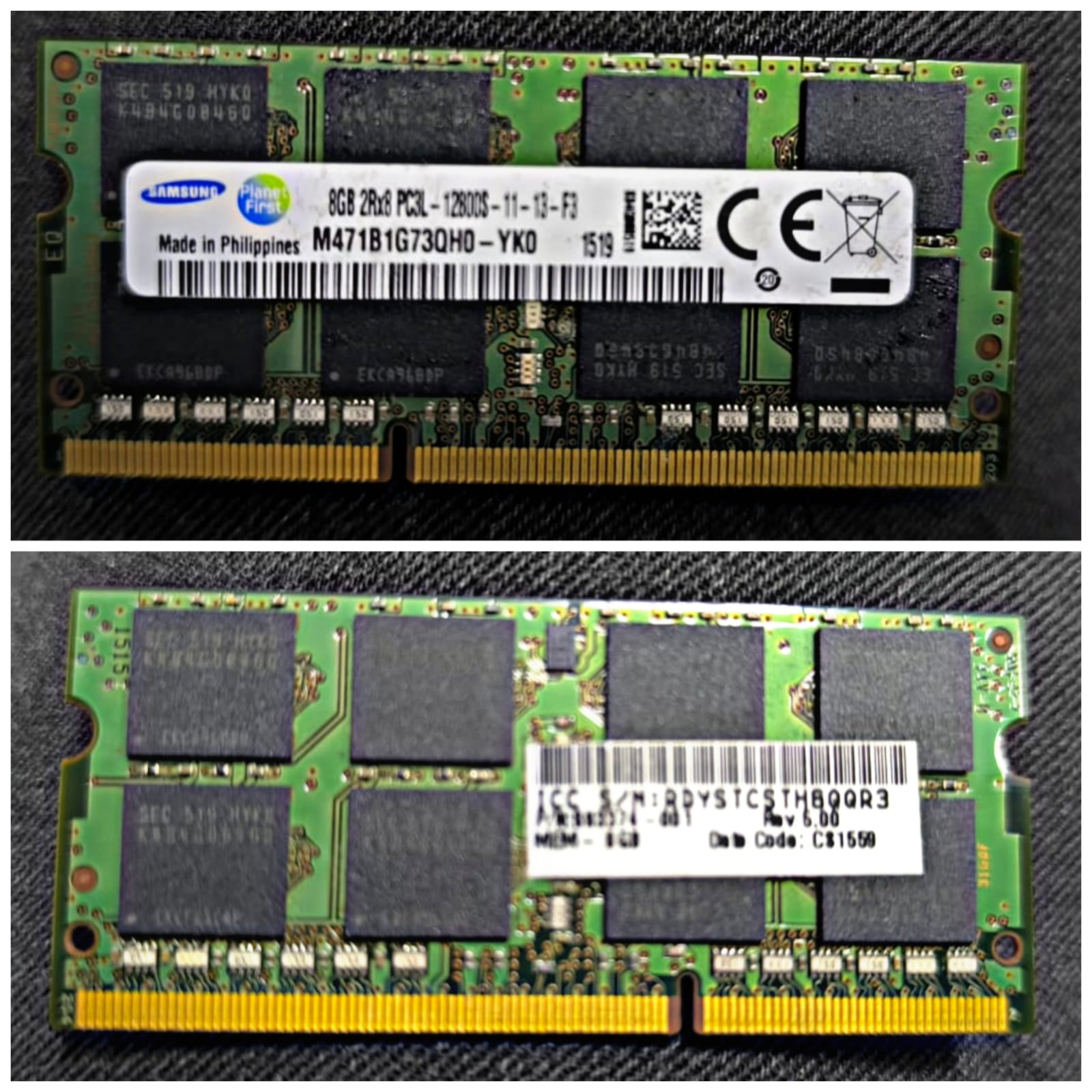 Memoria ram ddr3 De 8gb laptop